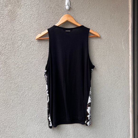 MICHAEL Michael Kors Leaf & Floral Sequin Modal Tank Top - Picture 2 of 6